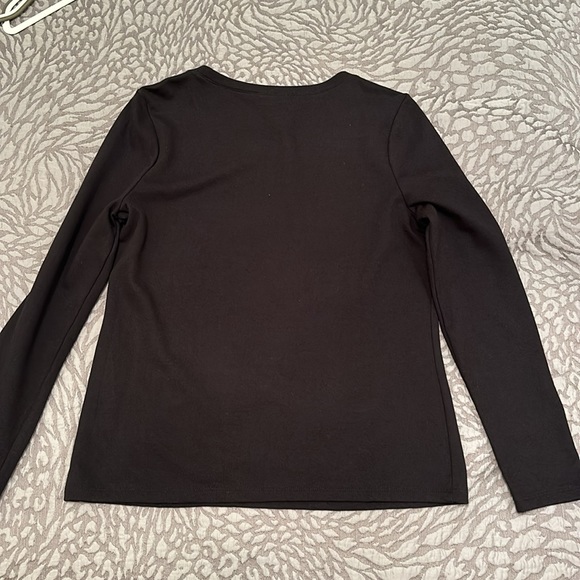 INC long sleeve top with star appliqué - Picture 5 of 5